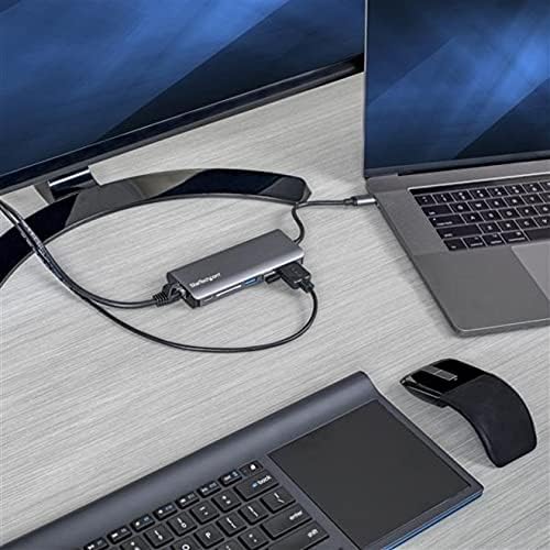 StarTech 6-in-1 USB-C Travel Dock, 4K HDMI, 100W PD, 3x USB Hub, SD, GbE - Image 2