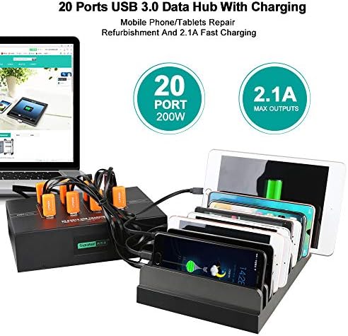 A-223 20-Port USB 3.0 Powered Hub, 200W, 2.1A/Port, BC1.2 - Image 6