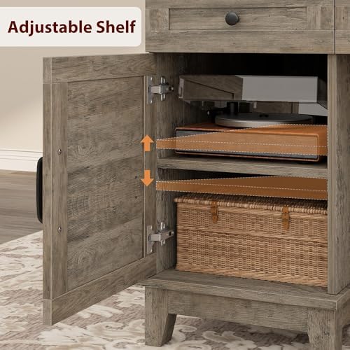 IDEALHOUSE 60" Farmhouse Wooden Home Office Executive Desk with Drawers - Image 4