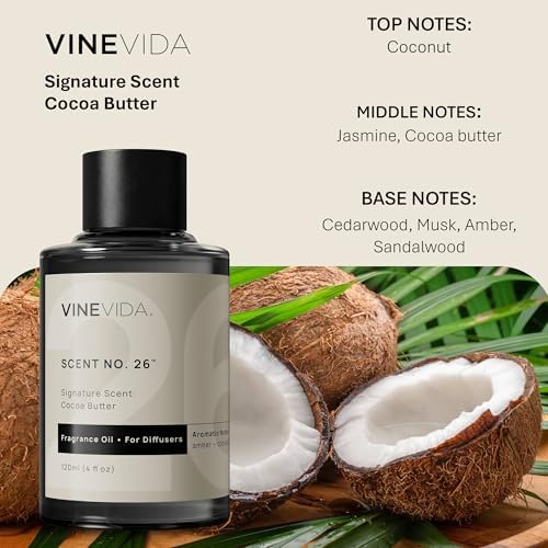 VINEVIDA [4 Fl Oz] Cocoa Butter Fragrance Oil for Cold Air Diffusers - Image 2