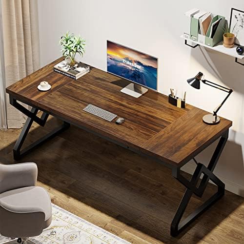 Tribesigns 63 inch Executive Desk, Industrial Computer Desk for Home Office - Image 5