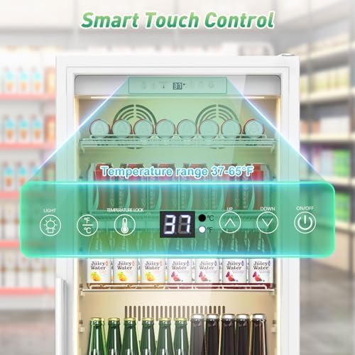 Velivi Commercial Merchandiser Refrigerator Display Beverage Fridge - Image 3