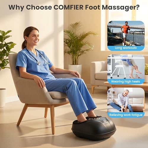 Shiatsu Foot Massager with Heat, FSA Eligible HSA, Deep Kneading Neuropathy - Image 2