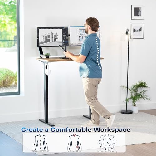 VIVO Reclaimed Wood 43 x 24 in Standing Desk, DESK-KIT-1B4P - Image 4