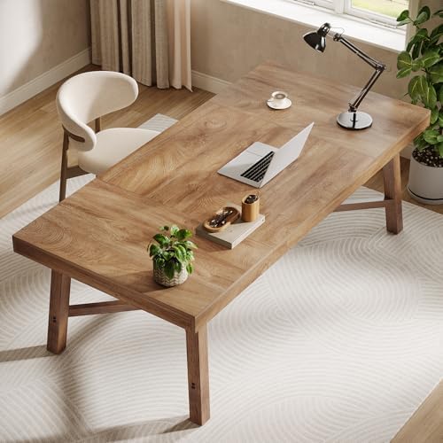 Tribesigns 71-Inch Executive Desk, Farmhouse Computer Desk for Home Office - Image 5