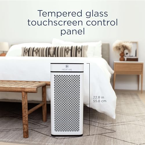 Medify MA-40 Air Purifier with HEPA Filter | 1,793 ft² Coverage in 1hr for Smoke, Wildfires, Odors, Pollen, Pets | Quiet Removal to 0.3 Microns | White, 1-Pack - Image 2