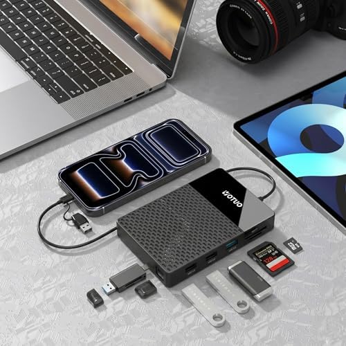 YOTUO 1TB External Hard Drive, USB C Multiport Hub HDD 7-in-1, USB 3.0, SD/TF Card Reader, Docking Station, Multi-Function HDD for Windows, Mac, Android, TV, iPhone 15/16/17, Laptop, Desktop, PC - Image 5