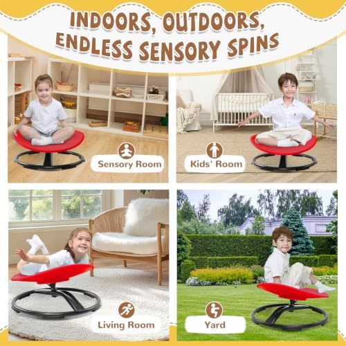 Zhenx Spinning Chair for Autistic Kids (Ages 3-18), Autism Sensory Toy Gift - Image 5
