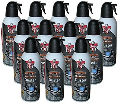 Dust-Off Falcon Professional Electronics Compressed Air Duster, 12 oz (12 Pack) by ShoreCreations