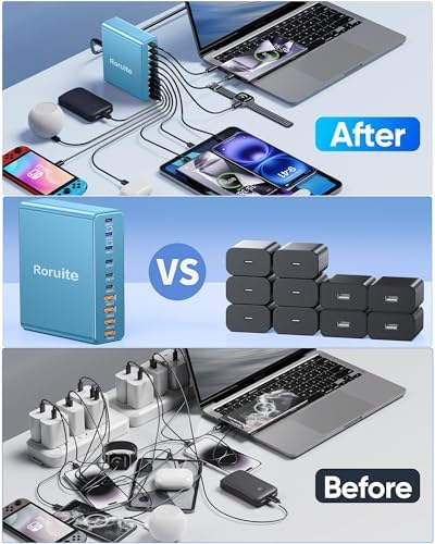 1000W USB C Charging Station, 120W PD GaN5 Super Fast USB C Charger Block - Image 6