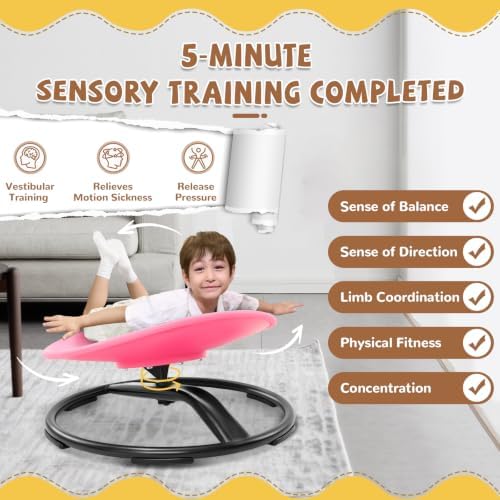 Zhenx Spinning Chair for Autistic Kids (Ages 3-18), Autism Sensory Toy Gift - Image 6