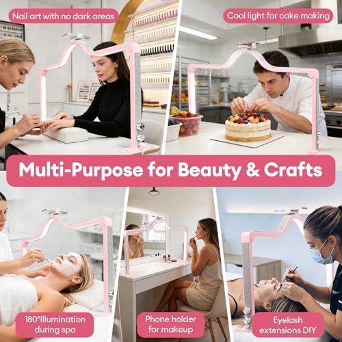 Arch Half Moon Light - Nail Lamp for Desk Foldable Nail Tech Light - Image 6