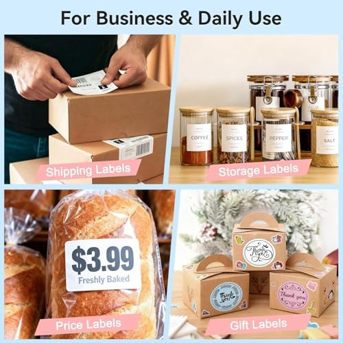 Bluetooth Thermal Shipping Label Printer, Wireless 4x6 Shipping Label Printer, Compatible with Android, iPhone, Mac & Windows, Widely Used for, Amazon, Shopify, Etsy, USPS(White) - Image 7