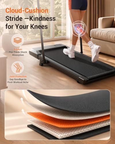 6% Incline 300 lbs Walking Pad Under Desk Treadmill - Image 5