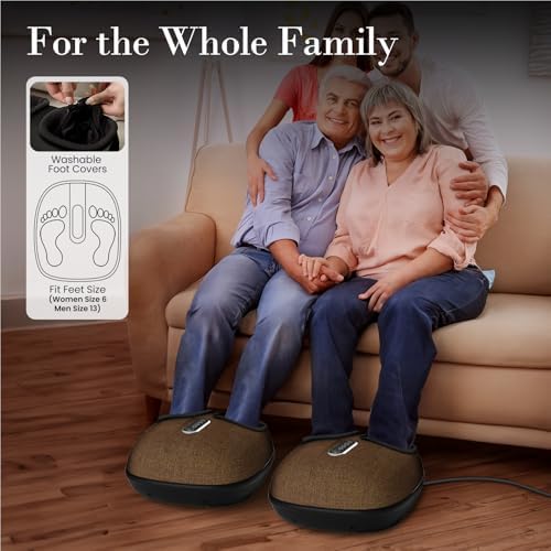 CuPiLo Foot Massager with Heat & Remote Control,FSA Eligible HSA, Brown - Image 7