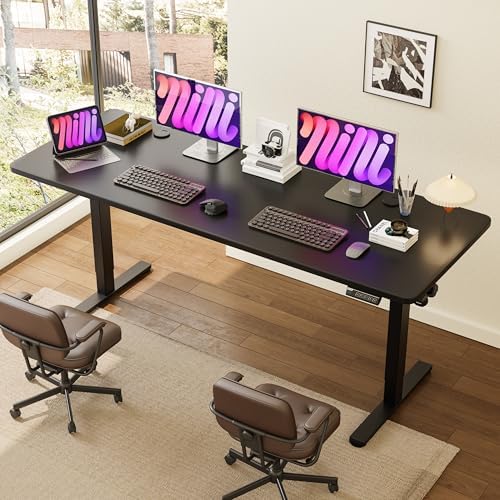 Monomi 79" Large Electric Standing Desk,Height Adjustable for Two-Person by MONOMI