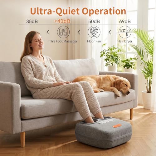MOUNTRAX Foot Massager with Heat, Deep Shiatsu & Air Compression, Size 13 - Image 3