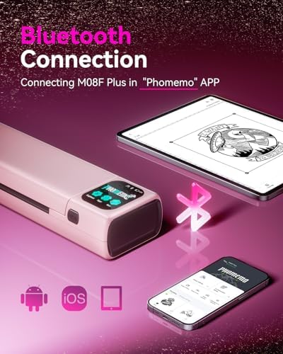 Phomemo M08F Plus Touchscreen Tattoo Stencil Printer, Bluetooth, Thermal - Image 5