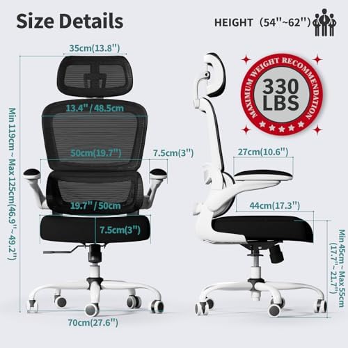 TRALT Office Chair Ergonomic Desk Chair - Gaming Chair with Lumbar Support - Image 2