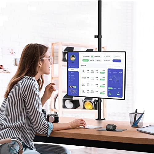 WALI Tall Monitor Arm Mount for Desk for 13-38 inch Screens, up to 22lbs - Image 7