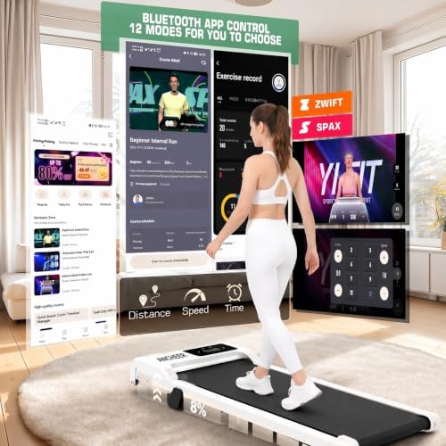 ANCHEER Walking Pads, 2 in 1 Under Desk Treadmill 2.5HP Compact Running Machine with Remote Control, 300lbs Weight Capacity for Home/Gym/Office,Ultra-Quiet, Installation-Free - Image 5