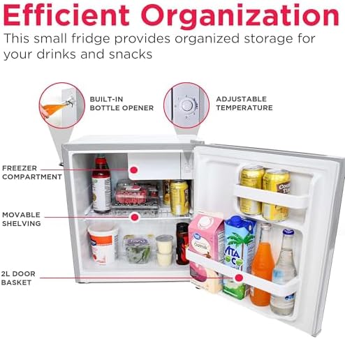 Frigidaire EFR176 1.6 cu. ft. Retro Bar Fridge with Side Bottle Opener (Moonbeam) - Image 4