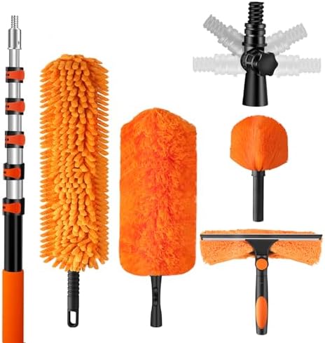 30ft High Reach Duster Kit with Extendable Pole,High Ceiling Duster Kit by SENZHIYI