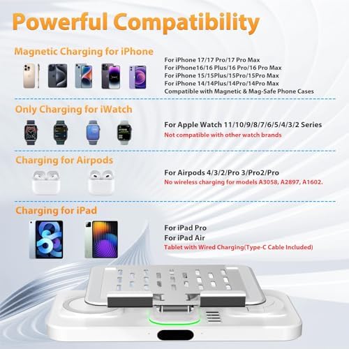 Wireless Charging Station for Apple Devices, Only for Apple Watch Charging - Image 2