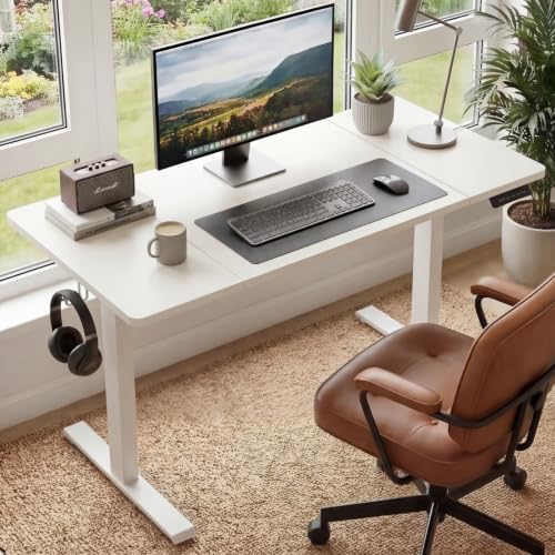 55 x 28Inch Electric Standing Desk, Height Adjustable Computer Desk - Image 2