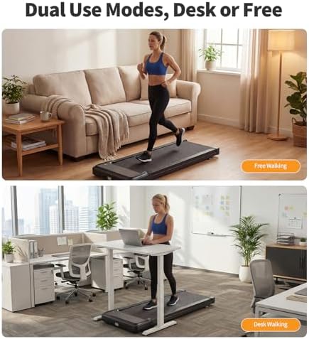 NEWBULIG Walking Pad Treadmill for Home, Lightweight Walk Machine with Remote Control and LED Display, Portable Treadmill Under Desk for Walking, Jogging, Running - Image 6