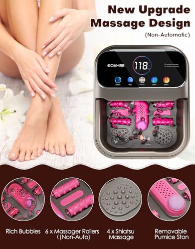 OOAMBB Collapsible Foot Spa Bath with Remote Control,Heat,Bubble,Timer - Image 3