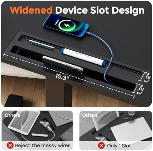 32" Mobile Desk with Drawer, Rolling Standing Desk on Wheels - Image 5