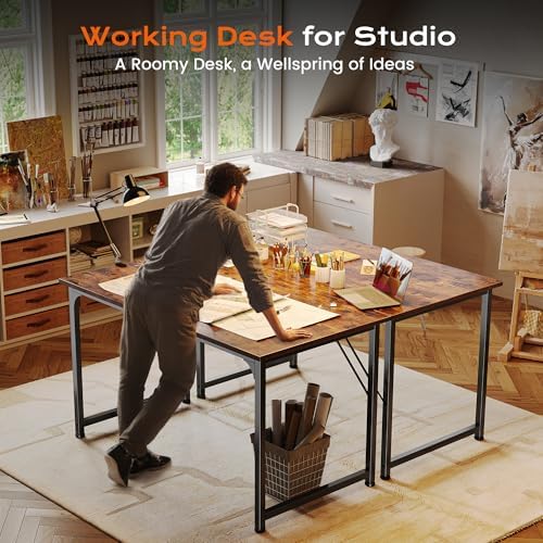 PRAISUN 40 X 24 Inch Computer Desk with Deeper Desktop - Image 7