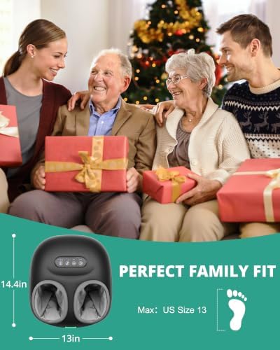 Medcursor Foot Massager with Heat, 2026 Upgraded Shiatsu Foot Massagers for Delivers Pain Relief, Tired, Plantar Fasciitis, Adjustable Air Pressure, Fits Up to 13" - Image 2