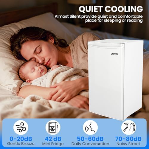 4.5 Cu.Ft Mini Fridge with Freezer, Great for Dorm Office Bedroom - Image 4