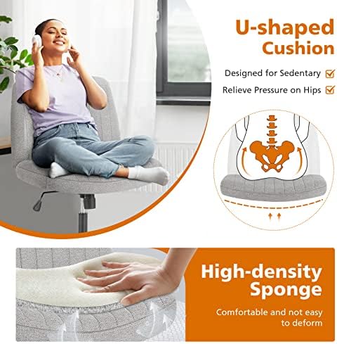 Sweetcrispy Criss Cross Office Chair, Vanity Chair, Home Office - Image 4