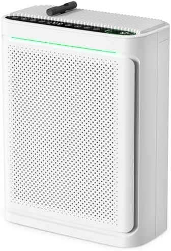 VOOPNU Air Purifiers For Home With Air Quality Display, DH-JHD08(White) by VOOPNU