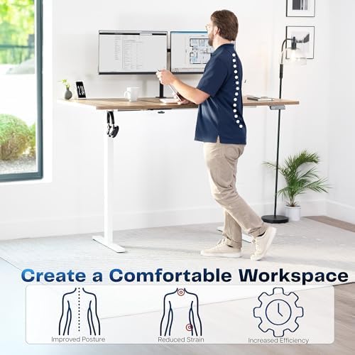 VIVO Reclaimed Wood 71 x 36 in Standing Desk, DESK-KIT-1W7P-36 - Image 4