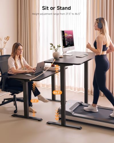Standing Desk, 48 × 24 Inches Electric Height Adjustable, Home Office - Image 2