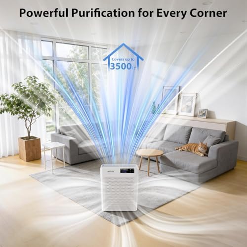 Air Purifier for Home Bedroom Large Rooms Up to 3500 ft², Smart APP Control - Image 3