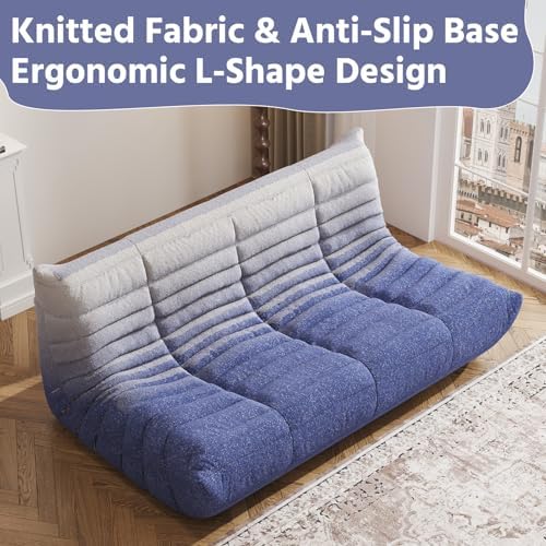 3 Seater Adults Bean Bag Chairs Togo Couch Comfy Lazy Floor Sofa - Image 6