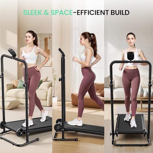 AKLUER Dual Flywheel Manual Treadmill - Foldable Non-Electric for Home/Gym - Image 6