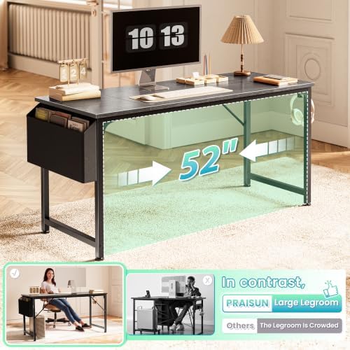 PRAISUN 55'' Computer Desk with Fabric Storage Bag - Image 5