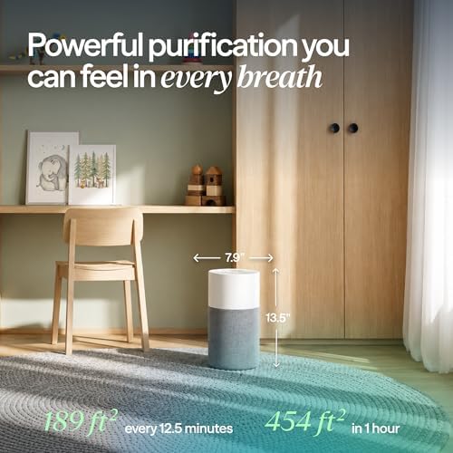 BLUEAIR Air Purifiers for Home Bedroom Dorm Office up to 907 Ft², Blue 511 - Image 2