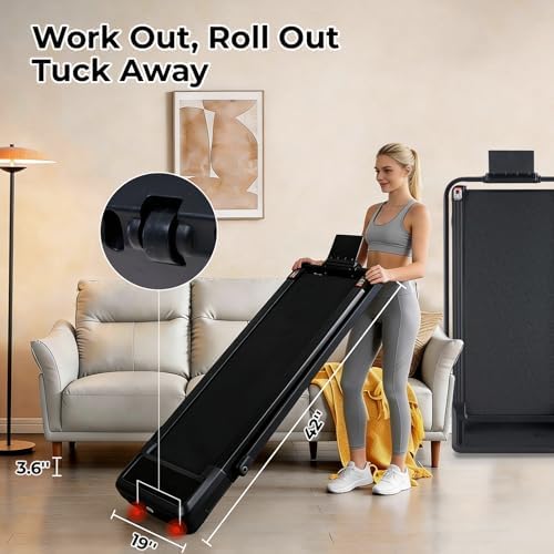 Walking Pad Treadmills for Home with Remote Control&LED Display - Image 3