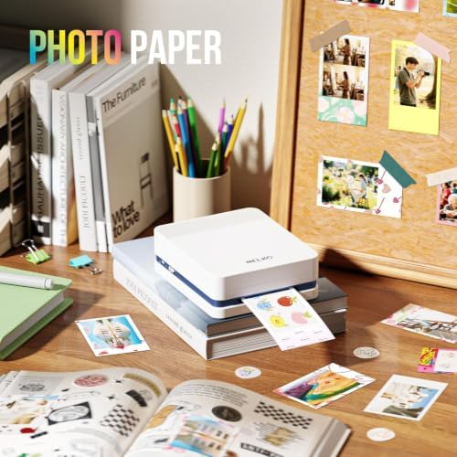 Nelko Portable Photo Printer, PP03 Color Mini Instant Photo Printer, Beige - Image 2