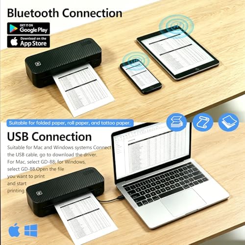 Portable printer bluetooth Inkless thermal for Phone & Laptop and Tablet - Image 5