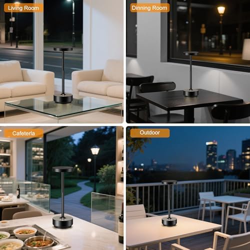 Rechargeable Cordless Table Lamp with 5000mAh Battery IP54 Waterproof LED - Image 2