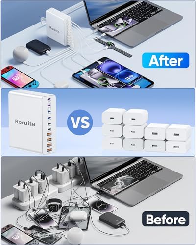 1000W USB C Charging Station, 120W PD GaN5 Super Fast USB C Charger Block - Image 6