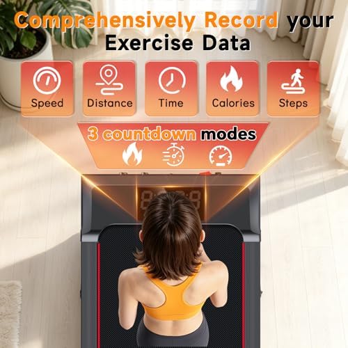 Walking Pad Treadmill with Incline and Handle Bar, 7.5MPH Under Desk Foldable Treadmill for Home Office with Remote Control - Image 5